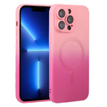 Custodia per telefono MagSafe sfumata in silicone TPU liquido, For iPhone 13, For iPhone 13 Pro, For iPhone 13 Pro Max, For iPhone 12