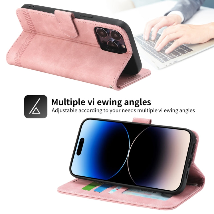 Dierfeng Dream Line TPU + Custodia per telefono in pelle PU, For iPhone 12, For iPhone 12 mini, For iPhone 12 Pro, For iPhone 12 Pro Max