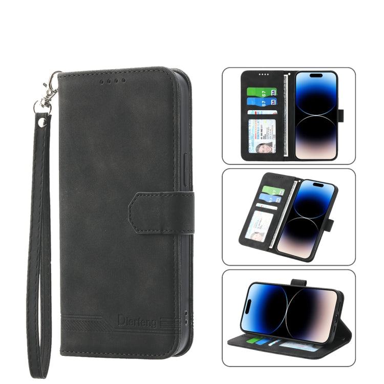 Dierfeng Dream Line TPU + Custodia per telefono in pelle PU, For iPhone 12, For iPhone 12 mini, For iPhone 12 Pro, For iPhone 12 Pro Max
