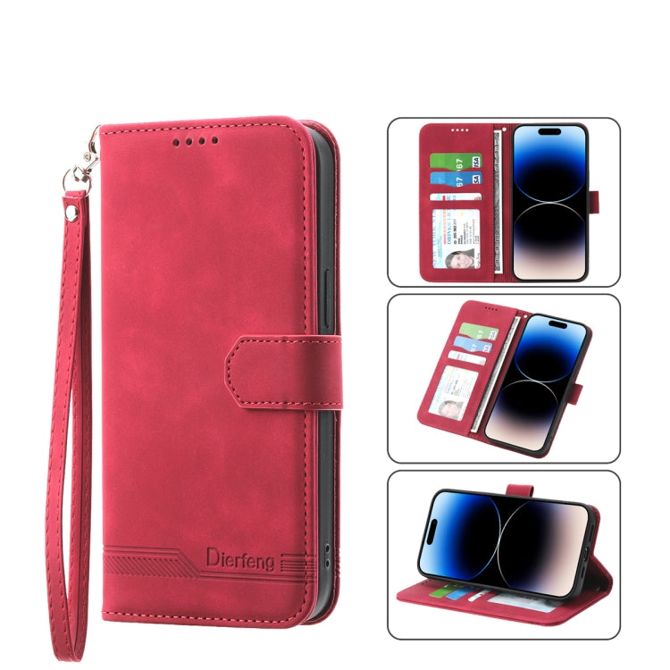Dierfeng Dream Line TPU + Custodia per telefono in pelle PU, For iPhone 12, For iPhone 12 mini, For iPhone 12 Pro, For iPhone 12 Pro Max