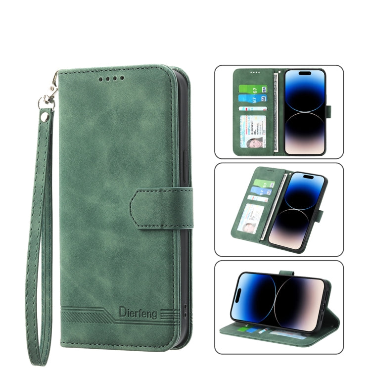 Dierfeng Dream Line TPU + Custodia per telefono in pelle PU, For iPhone 12, For iPhone 12 mini, For iPhone 12 Pro, For iPhone 12 Pro Max