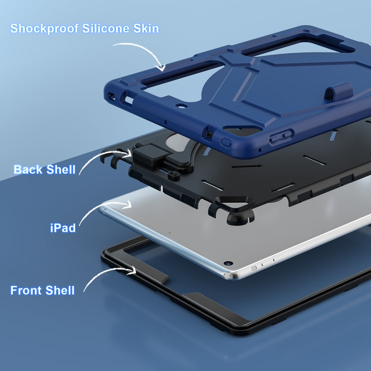 Custodia protettiva antiurto per tablet in silicone + PC, For iPad 9.7 2018/2017 / Pro 9.7 2016 / Air 2, For iPad 10th Gen 10.9 2022, For iPad 10.2 2021 / 2020 / 2019