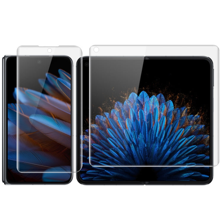 1 Imposta il film idrogel a schermo intero curvo imak (schermo esterno + schermo interno), For OPPO Find N2 5G