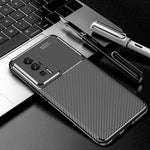 Custodia per telefono in TPU antiurto con struttura in fibra di carbonio, For Xiaomi Redmi K60, For Xiaomi Redmi K60 Pro, For Xiaomi Redmi K60E