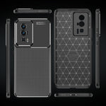 Custodia per telefono in TPU antiurto con struttura in fibra di carbonio, For Xiaomi Redmi K60, For Xiaomi Redmi K60 Pro, For Xiaomi Redmi K60E