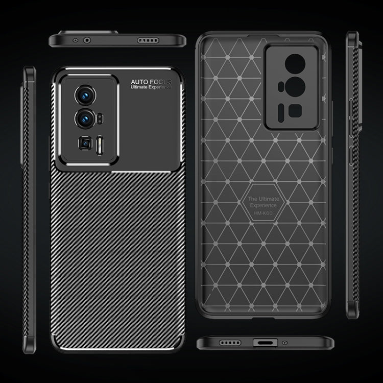 Custodia per telefono in TPU antiurto con struttura in fibra di carbonio, For Xiaomi Redmi K60, For Xiaomi Redmi K60 Pro, For Xiaomi Redmi K60E