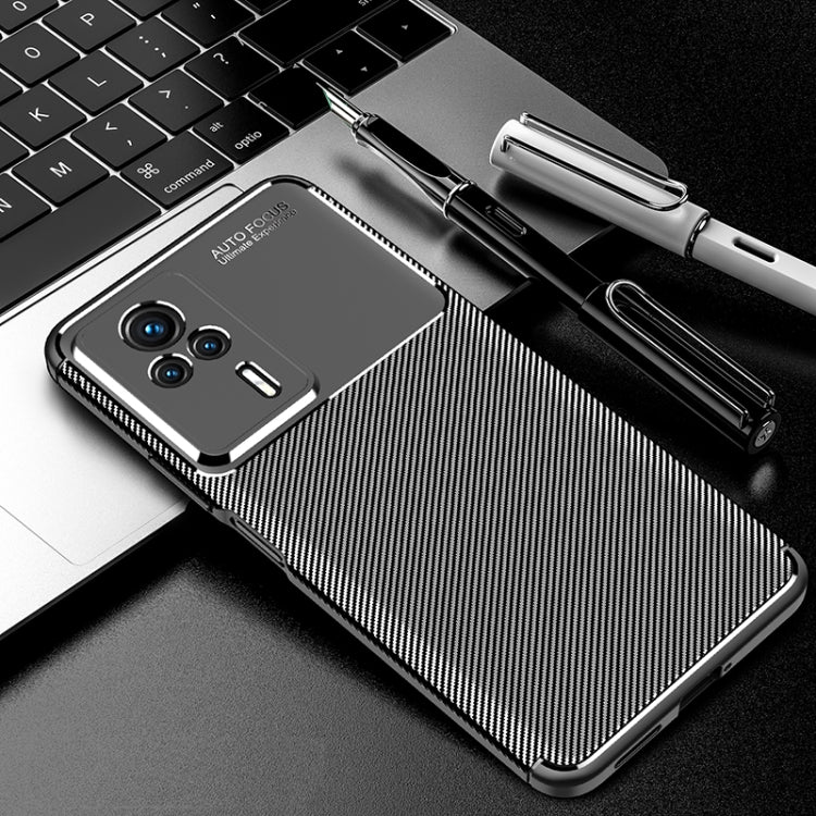 Custodia per telefono in TPU antiurto con struttura in fibra di carbonio, For Xiaomi Redmi K60, For Xiaomi Redmi K60 Pro, For Xiaomi Redmi K60E