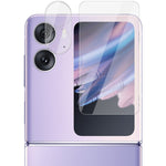1 set di pellicole per lenti integrate imak + adesivo per schermo posteriore in vetro, For OPPO Find N2 Flip 5G