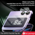1 set di pellicole per lenti integrate imak + adesivo per schermo posteriore in vetro, For OPPO Find N2 Flip 5G