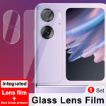 1 set di pellicole per lenti integrate imak + adesivo per schermo posteriore in vetro, For OPPO Find N2 Flip 5G