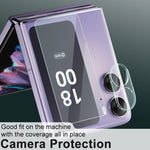 1 set di pellicole per lenti integrate imak + adesivo per schermo posteriore in vetro, For OPPO Find N2 Flip 5G