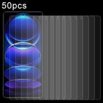 50 pellicole in vetro temperato 0,26 mm 9H 2,5D, For Xiaomi Redmi Note 12 Pro/12 Pro+ Global/12R Pro (50 PCS)