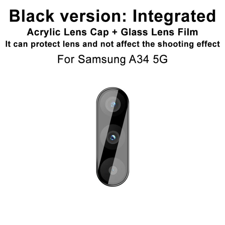 imak Pellicola con lente in vetro integrata ad alta definizione Versione nera, For Samsung Galaxy A34 5G