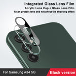 imak Pellicola con lente in vetro integrata ad alta definizione Versione nera, For Samsung Galaxy A34 5G