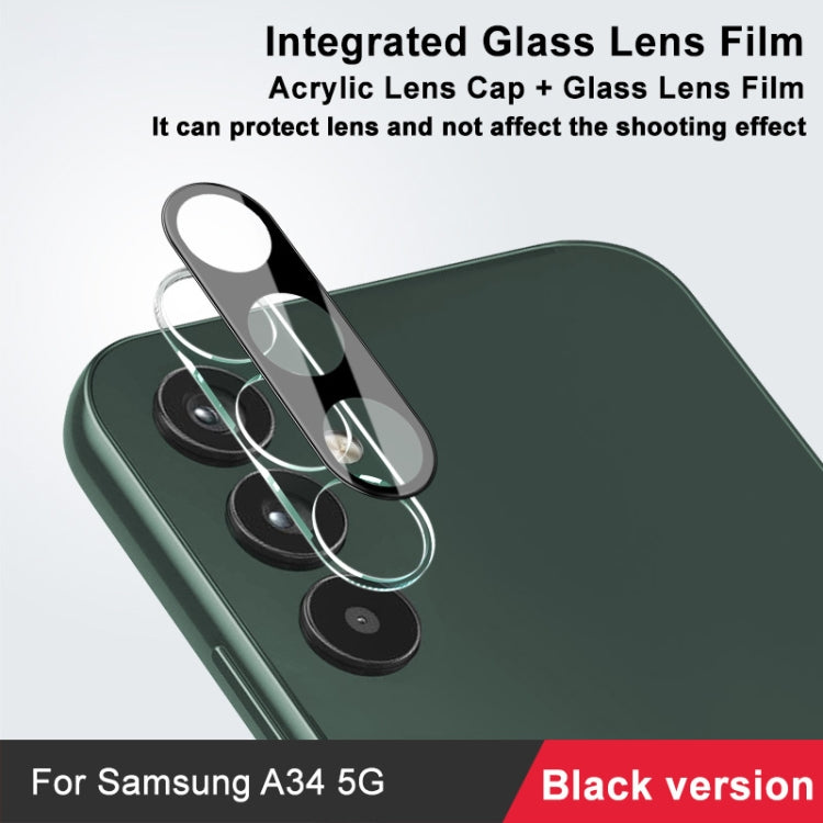 imak Pellicola con lente in vetro integrata ad alta definizione Versione nera, For Samsung Galaxy A34 5G
