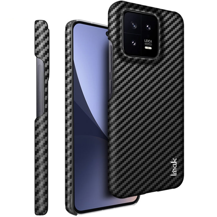 IMAK Ruiyi Series Custodia per cellulare PU + PC in fibra di carbonio, For Xiaomi 13 5G 7.98mm Glass Version, For Xiaomi 13 Pro 5G 8.38mm Ceramic Version