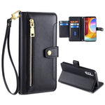 Custodia per telefono in pelle con portafoglio con cerniera a tracolla, For LG Velvet, For Motorola Edge, For Motorola Moto G72 4G, For Motorola Edge X30