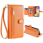 Custodia per telefono in pelle con portafoglio con cerniera a tracolla, For LG Velvet, For Motorola Edge, For Motorola Moto G72 4G, For Motorola Edge X30