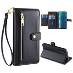 Custodia per telefono in pelle con portafoglio con cerniera a tracolla, For LG Velvet, For Motorola Edge, For Motorola Moto G72 4G, For Motorola Edge X30