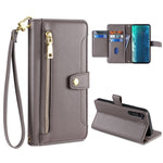 Custodia per telefono in pelle con portafoglio con cerniera a tracolla, For LG Velvet, For Motorola Edge, For Motorola Moto G72 4G, For Motorola Edge X30
