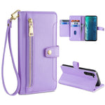 Custodia per telefono in pelle con portafoglio con cerniera a tracolla, For LG Velvet, For Motorola Edge, For Motorola Moto G72 4G, For Motorola Edge X30