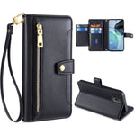 Custodia per telefono in pelle con portafoglio con cerniera a tracolla, For LG Velvet, For Motorola Edge, For Motorola Moto G72 4G, For Motorola Edge X30