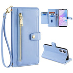 Custodia per telefono in pelle con portafoglio con cerniera a tracolla, For OPPO A8 / A31 2020, For OPPO A54 5G, For OPPO A58 5G, For OPPO Reno9 Pro+ 5G