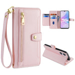 Custodia per telefono in pelle con portafoglio con cerniera a tracolla, For OPPO A8 / A31 2020, For OPPO A54 5G, For OPPO A58 5G, For OPPO Reno9 Pro+ 5G
