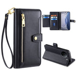 Custodia per telefono in pelle con portafoglio con cerniera a tracolla, For Realme 10 Pro 5G, For Realme GT2 Pro, For vivo X60, For vivo X90