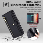 Custodia per telefono in pelle con portafoglio con cerniera a tracolla, For vivo X90 Pro / X90 Pro+, For Google Pixel 7 5G, For Google Pixel 7 Pro, For ASUS Zenfone 9 / Zenfone 9Z