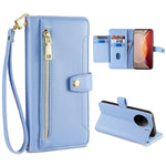 Custodia per telefono in pelle con portafoglio con cerniera a tracolla, For vivo X90 Pro / X90 Pro+, For Google Pixel 7 5G, For Google Pixel 7 Pro, For ASUS Zenfone 9 / Zenfone 9Z