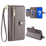 Custodia per telefono in pelle con portafoglio con cerniera a tracolla, For vivo X90 Pro / X90 Pro+, For Google Pixel 7 5G, For Google Pixel 7 Pro, For ASUS Zenfone 9 / Zenfone 9Z