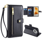 Custodia per telefono in pelle con portafoglio con cerniera a tracolla, For Huawei P50, For Huawei P Smart Z / Enjoy 10 Plus, For Huawei Nova 10 Pro, For Huawei Mate 50