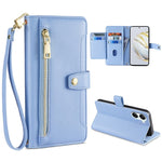 Custodia per telefono in pelle con portafoglio con cerniera a tracolla, For Huawei Nova 10 SE, For Meizu Note 9, For Nokia C21 Plus, For Nokia X30 5G