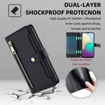 Custodia per telefono in pelle con portafoglio con cerniera a tracolla, For Samsung Galaxy A02, For Samsung Galaxy M13, For Sony Xperia 5 IV, For Sony Xperia Ace III