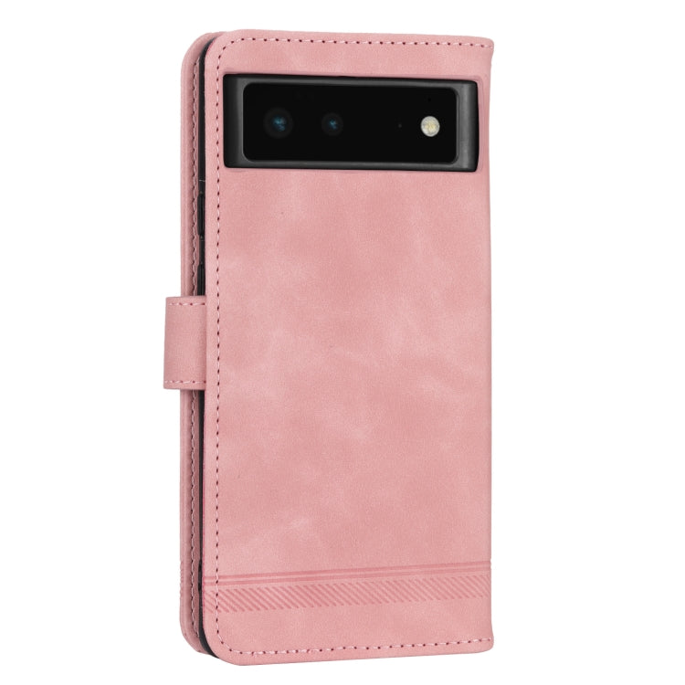 Dierfeng Dream Line TPU + Custodia per telefono in pelle PU, For Google Pixel 6, For Google Pixel 6 Pro, For Google Pixel 6a, For Google Pixel 7
