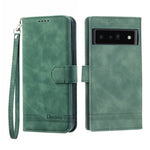 Dierfeng Dream Line TPU + Custodia per telefono in pelle PU, For Google Pixel 6, For Google Pixel 6 Pro, For Google Pixel 6a, For Google Pixel 7