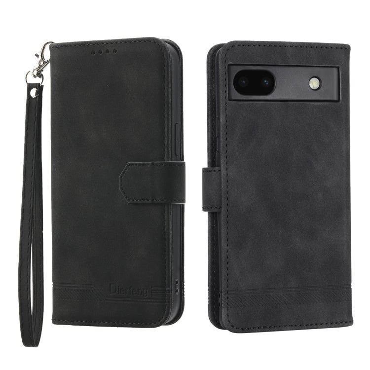 Dierfeng Dream Line TPU + Custodia per telefono in pelle PU, For Google Pixel 6, For Google Pixel 6 Pro, For Google Pixel 6a, For Google Pixel 7