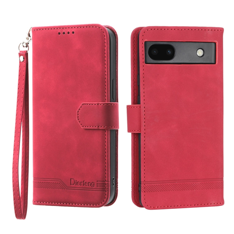 Dierfeng Dream Line TPU + Custodia per telefono in pelle PU, For Google Pixel 6, For Google Pixel 6 Pro, For Google Pixel 6a, For Google Pixel 7