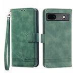Dierfeng Dream Line TPU + Custodia per telefono in pelle PU, For Google Pixel 6, For Google Pixel 6 Pro, For Google Pixel 6a, For Google Pixel 7
