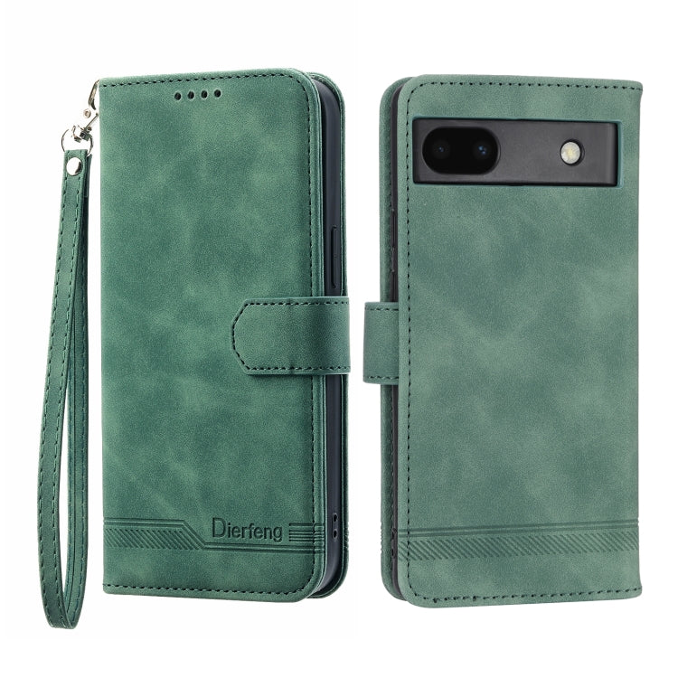 Dierfeng Dream Line TPU + Custodia per telefono in pelle PU, For Google Pixel 6, For Google Pixel 6 Pro, For Google Pixel 6a, For Google Pixel 7