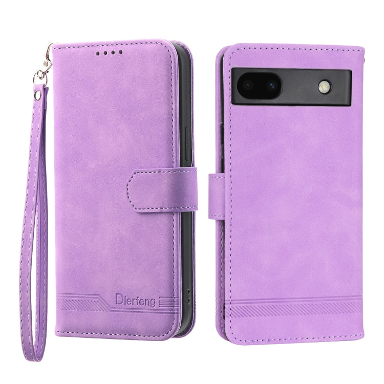Dierfeng Dream Line TPU + Custodia per telefono in pelle PU, For Google Pixel 6, For Google Pixel 6 Pro, For Google Pixel 6a, For Google Pixel 7