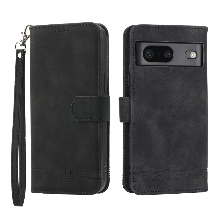 Dierfeng Dream Line TPU + Custodia per telefono in pelle PU, For Google Pixel 6, For Google Pixel 6 Pro, For Google Pixel 6a, For Google Pixel 7