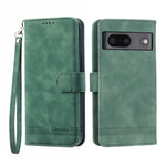 Dierfeng Dream Line TPU + Custodia per telefono in pelle PU, For Google Pixel 6, For Google Pixel 6 Pro, For Google Pixel 6a, For Google Pixel 7