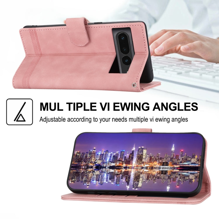 Dierfeng Dream Line TPU + Custodia per telefono in pelle PU, For Google Pixel 7 Pro, For Google Pixel 7a