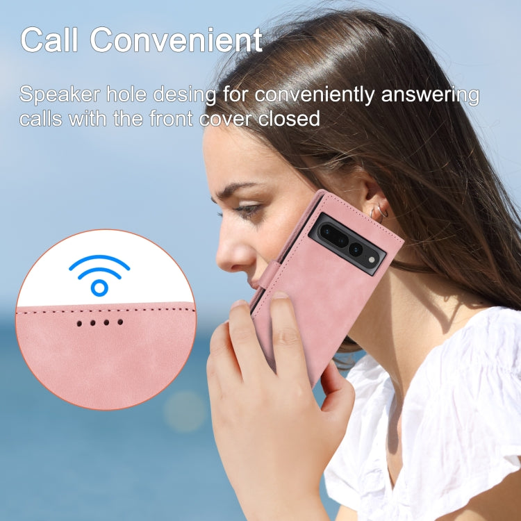 Dierfeng Dream Line TPU + Custodia per telefono in pelle PU, For Google Pixel 7 Pro, For Google Pixel 7a