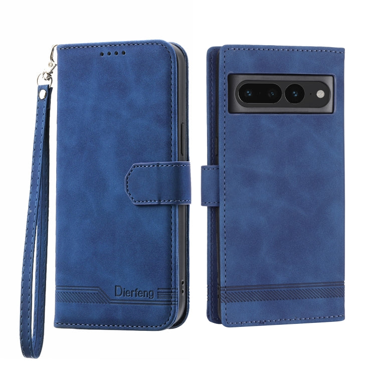 Dierfeng Dream Line TPU + Custodia per telefono in pelle PU, For Google Pixel 7 Pro, For Google Pixel 7a