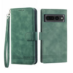 Dierfeng Dream Line TPU + Custodia per telefono in pelle PU, For Google Pixel 7 Pro, For Google Pixel 7a