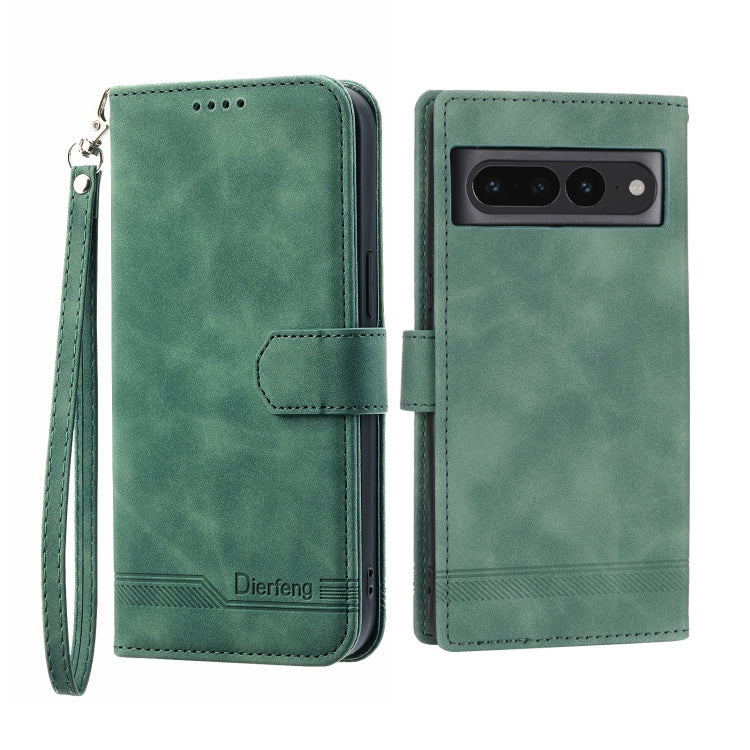 Dierfeng Dream Line TPU + Custodia per telefono in pelle PU, For Google Pixel 7 Pro, For Google Pixel 7a
