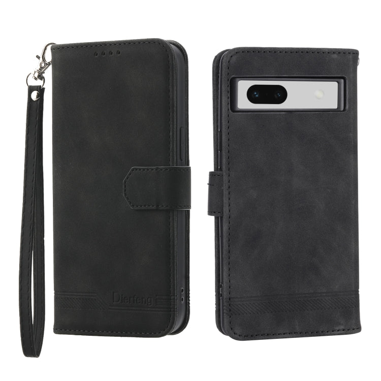 Dierfeng Dream Line TPU + Custodia per telefono in pelle PU, For Google Pixel 7 Pro, For Google Pixel 7a